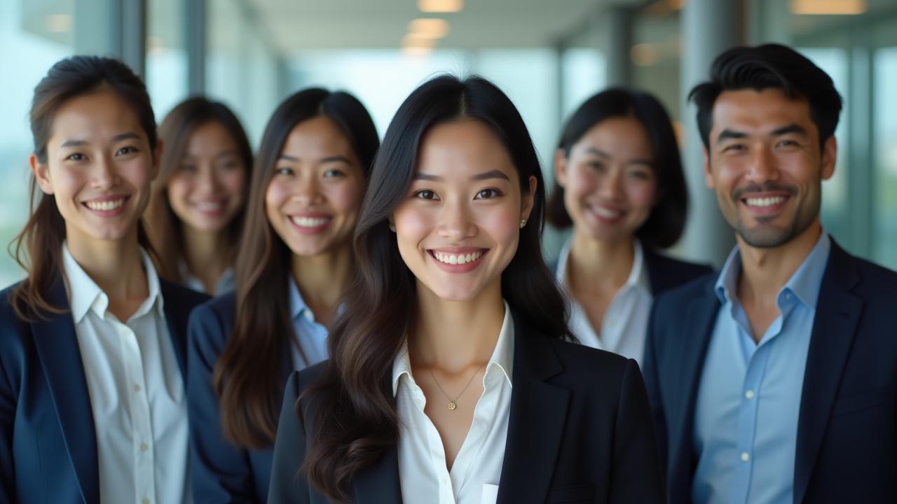 다양한 표정의 파랑 새길 팀원들이 활짝 웃고 있는 모습